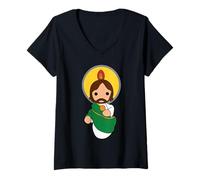 Mujer San Judas Tadeo Saint Jude Thaddeus Camiseta Cuello V