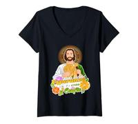 Mujer San Judas Tadeo (Saint Jude The Apostle) Camiseta Cuello V