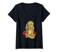 Mujer San Judas Tadeo Siempre A Mi Lado Spanish Jesus Camiseta Cuello V