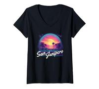 Mujer San Junípero Camiseta Cuello V