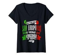 Mujer San Luis Potosí México Matching Family Couples Mexican Camiseta Cuello V