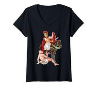 Mujer San Martín de Tours Camiseta Cuello V