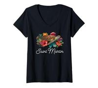 Mujer San Martín / Saint Martin Camiseta Cuello V