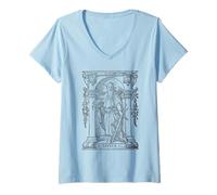Mujer San Pablo Apóstol Vintage Católico Santo de los Teólogos Camiseta Cuello V