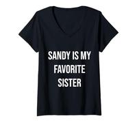 Mujer Sandy es mi Hermana Favorita Camiseta Cuello V