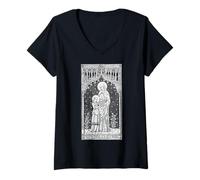 Mujer Santa Ana María Patrona de los Niños Madres Católicas Camiseta Cuello V