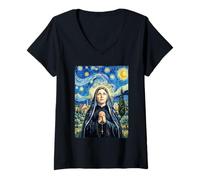 Mujer Santa Gemma Galgani Camiseta Cuello V