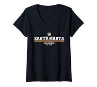Mujer Santa Marta Colombia Camiseta Cuello V