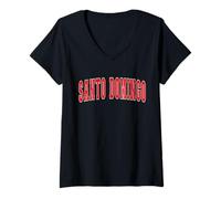 Mujer Santo Domingo Recuerdo República Dominicana Santo Domingo Camiseta Cuello V