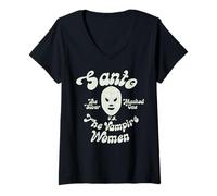 Mujer Santo El Enmascarado The Silver Masked Mexicans Wrestler Camiseta Cuello V