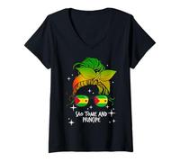 Mujer Santo Tomé y Príncipe Camiseta Cuello V