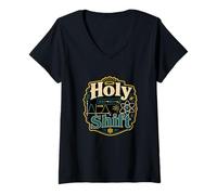 Mujer Santo Turno Física Mecánica Cuántica Ciencia Nerd Humor Camiseta Cuello V
