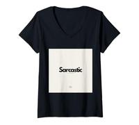 Mujer Sarcastic rumor Camiseta Cuello V