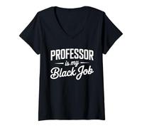 Mujer Sarcástico Diciendo Que el Profesor es mi Carrera Secreta Mujeres Hombres Camiseta Cuello V