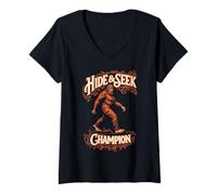 Mujer Sasquatch Hide & S hampion Camiseta Cuello V