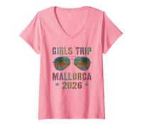 Mujer Sassy Girls Trip Mallorca 2026 Vacay Cruise Travel a Juego Camiseta Cuello V
