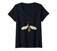 Mujer Save The Bees - Flores, Colmenas, Día de la Tierra, Medio Ambiente, Paz Camiseta Cuello V