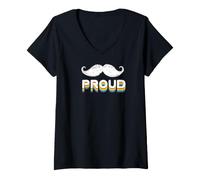 Mujer Schnauzer CSD tolerancia Libertad Amor Respeto Orgullo LBGTQ+ Camiseta Cuello V