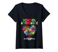 Mujer School Attendance - If You Think My Hands Are Full You Camiseta Cuello V