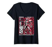 Mujer Sci Fi Futuristic Era 01 Planet Los Hombres se convierten en Robots Camiseta Cuello V