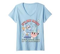 Mujer Science Humor It's Not Magic It's Science Saying Camiseta Cuello V