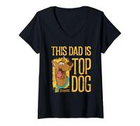 Mujer Scooby-Doo Scoob This Dad Is Top Dog Camiseta Cuello V