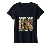 Mujer Scooby-Doo Where Are You Faces Camiseta Cuello V