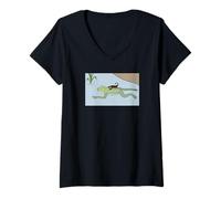 Mujer Scorpion and The Frog Meme Camiseta Cuello V