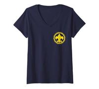 Mujer Scouting Fleur De lis & Scout Law BSA Cub Scouts Logo Camiseta Cuello V
