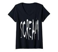 Mujer Scream - Camiseta Camiseta Cuello V