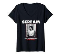 Mujer Scream Scary Movie Camiseta Cuello V