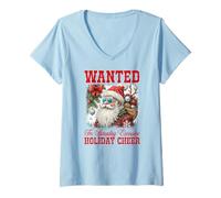 Mujer Se Busca un Papá Noel Divertido por difundir excesiva Camiseta Cuello V