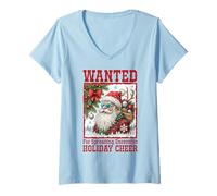 Mujer Se Busca un Papá Noel Divertido por difundir excesiva Camiseta Cuello V