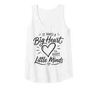 Mujer Se Necesita un Gran corazón para Formar Mentes pequeñas - Camiseta sin Mangas