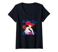 Mujer SÉ Siempre TU Propia Animadora Motivacional Camiseta Cuello V