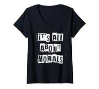 Mujer Se Trata de Moral Camiseta Cuello V