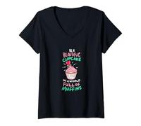 Mujer Sé una Hermosa Magdalena en un Mundo Lleno de Magdalenas Camiseta Cuello V