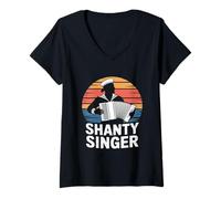 Mujer Sea Shanty Sea Shanties The Wellerman Sea Shanty Camiseta Cuello V