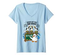 Mujer Seagull Goose obtuvo Esta Divertida Clase de Regreso a Clases de Segundo Grado Camiseta Cuello V