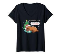 Mujer Seal Fish Official Sleep Pajamas Nightgown SleepySealion Camiseta Cuello V
