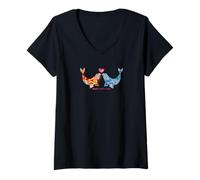 Mujer Sealed with a Kiss Camiseta Cuello V