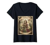 Mujer Sebile - Leyenda del Rey Arturo Mitología Arturiana Folclore Camiseta Cuello V
