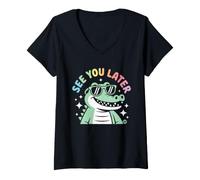 Mujer See You Later Alligator Camiseta Cuello V