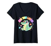 Mujer See You Later, Teacher Alligator, Summer Last Day of School Camiseta Cuello V