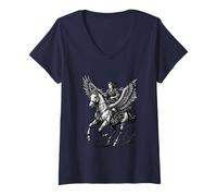 Mujer Seere con alas de Poder Camiseta Cuello V