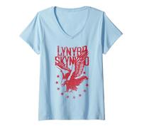 Mujer Segal - Lynyrd Skynyrd - Lynyrd Skynyrd Las Estrellas del águila vuelan Camiseta Cuello V