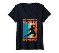 Mujer Seguramente no Todo el Mundo era Divertido Luchar contra el Kung Fu Camiseta Cuello V