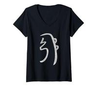 Mujer Sei He Ki - Símbolo de curación de Reiki para la salud emocional y mental Camiseta Cuello V