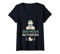 Mujer Self Care Dad SPA Day Bienestar de los Hombres Humor Bienestar Relajado Bienestar Camiseta Cuello V