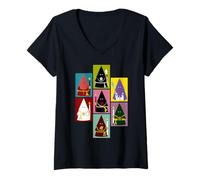 Mujer Semana Santa Málaga Kawaii Andalucía Camiseta Cuello V